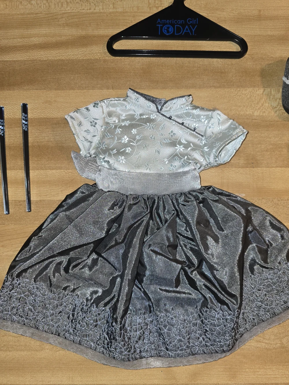 American Girl Doll Silver Belle set outfit